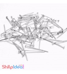 Head Pins 60mm - Sliver - Pack of 25